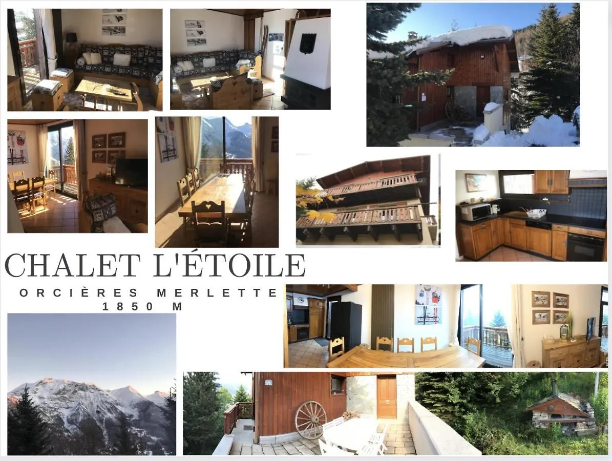 Chalet Individuel Orcieres Merlette 1850M Pied Des Pistes Vue Magnifique Sur Les Montagnes France